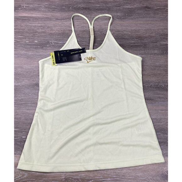 NWT Women's Nike Femme Elastika Training Tank DA0897-303 XS Lime Ice -3314 Slim - Picture 1 of 7